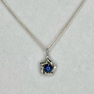 Sterling Star Sapphire Necklace- Star of David